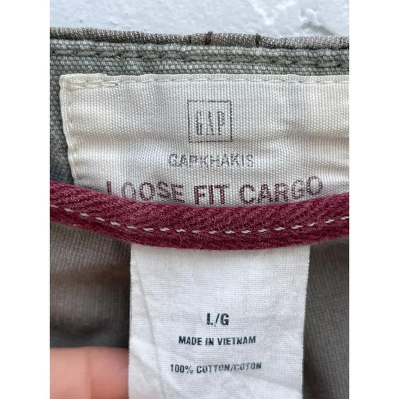 Gap Mens Drawstring Loose Fit Outdoor Cargo Shorts Khakis Brown Camo Sz L - Picture 13 of 16